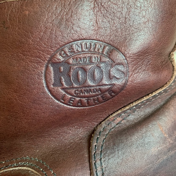 Roots Canada Boots Tuff Brown Leather Lace Up Lug Work Heavy Men 4.5 Women 6.5 - Picture 10 of 14